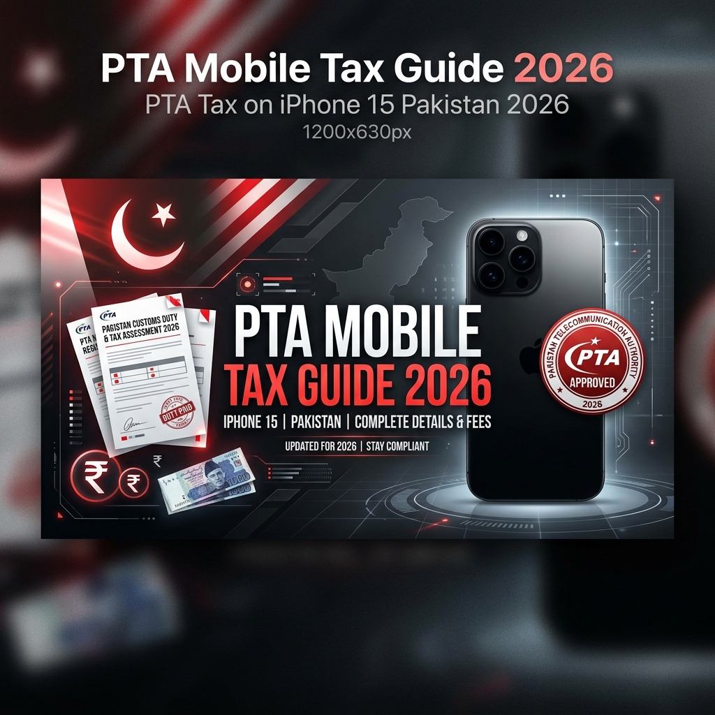 PTA Tax on iPhone 15 Pakistan 2026 — Exact Amount, How to Pay & Check
